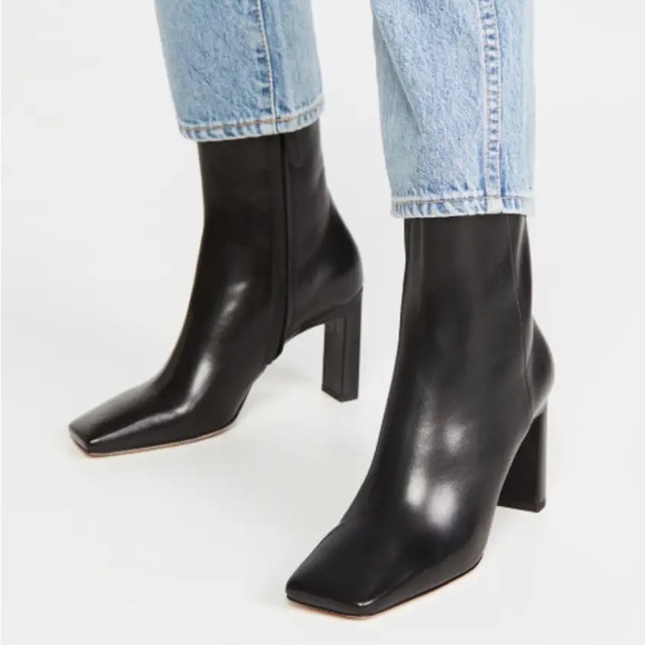 Wandler Shoes - Wandler Isa Square Toe Ankle Boot Size 40